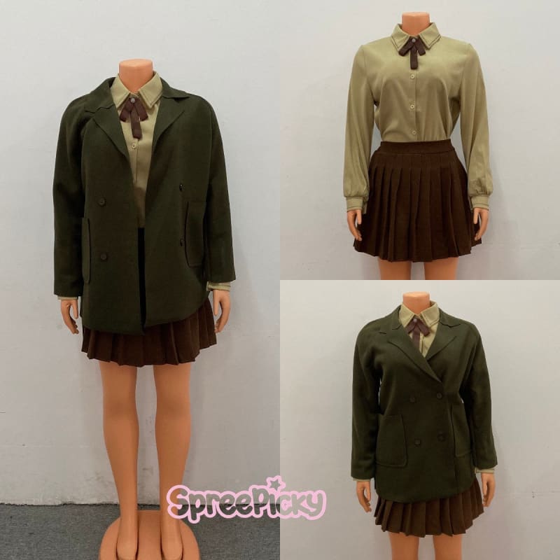 Plus Size Danganronpa Cosplay Jacket/Blouse/Short Skirt Streetwear EG15768 - Egirldoll