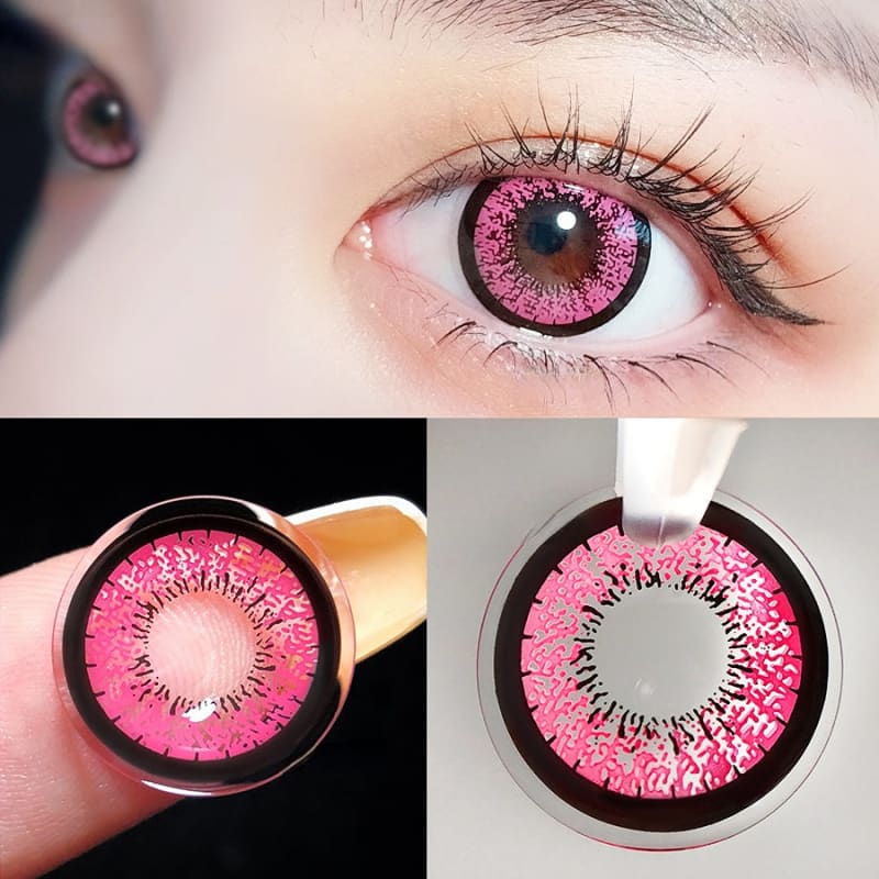 Princess Anime Kuro Hot Pink Contact Lenses ON450 - Hot