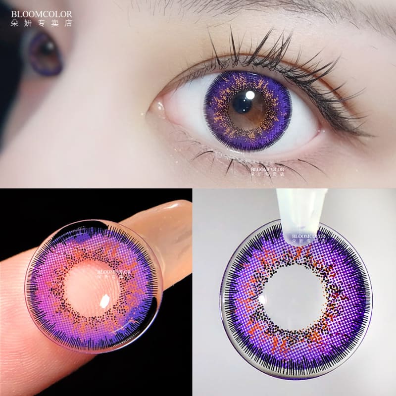 Princess Idol Hina Purple Contact Lenses ON445 - 100 / Hina