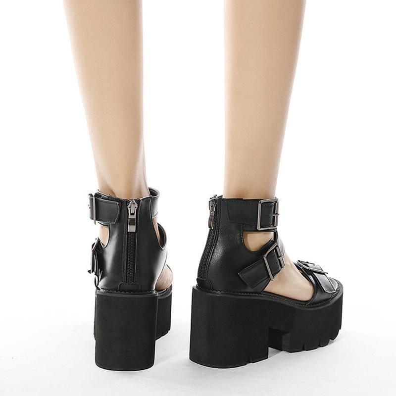 Punk Casual Style Thick Bottom Sandals EE0882 - Egirldoll