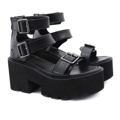 Punk Casual Style Thick Bottom Sandals EE0882 - Egirldoll