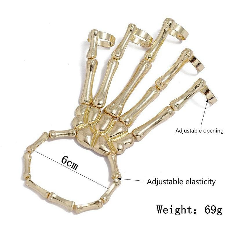 Punk Hand Skull Skeleton Elasticity Bracelet EG548 - Egirldoll