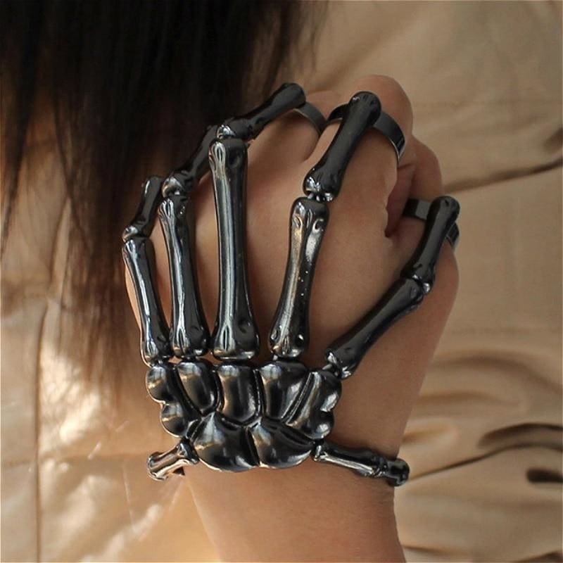 Punk Hand Skull Skeleton Elasticity Bracelet EG548 - Egirldoll