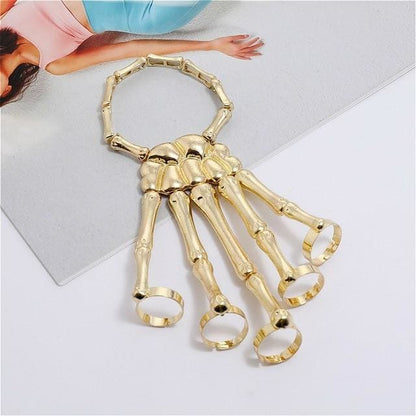 Punk Hand Skull Skeleton Elasticity Bracelet EG548 - Egirldoll