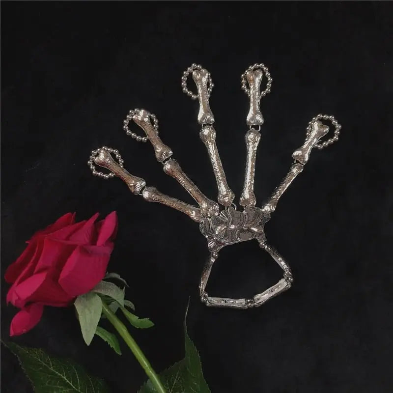 Punk Skeleton Ring Bracelet EG15307 - Egirldoll