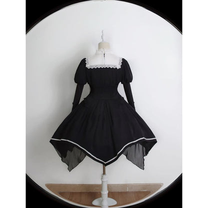 Reservation Preorder Royal Princess Elegant Kawaii Black Lolita Dress ON199 - Egirldoll