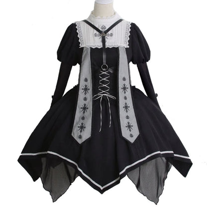 Reservation Preorder Royal Princess Elegant Kawaii Black Lolita Dress ON199 - Egirldoll