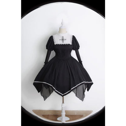 Reservation Preorder Royal Princess Elegant Kawaii Black Lolita Dress ON199 - Egirldoll