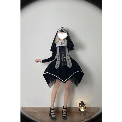 Reservation Preorder Royal Princess Elegant Kawaii Black Lolita Dress ON199 - Egirldoll