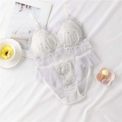 [Reservation] Sweet Lace Flounce Starry Bra SS0615 - Egirldoll