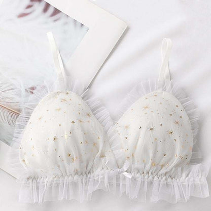 [Reservation] Sweet Lace Flounce Starry Bra SS0615 - Egirldoll