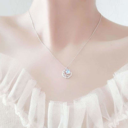 Romantic Moon And Sun Pendant Clavicle Necklace SP15927 - Egirldoll