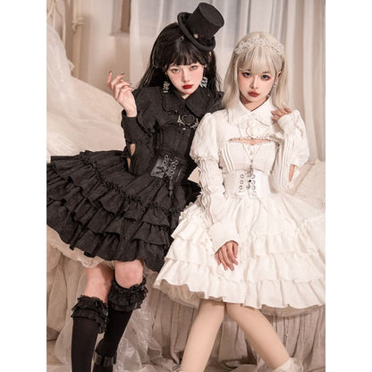 Rose Garden Gothic Lolita Dress/Waistcoat EG17563 - Egirldoll