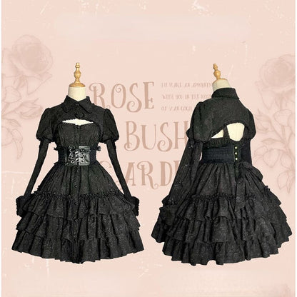 Rose Garden Gothic Lolita Dress/Waistcoat EG17563 - Egirldoll