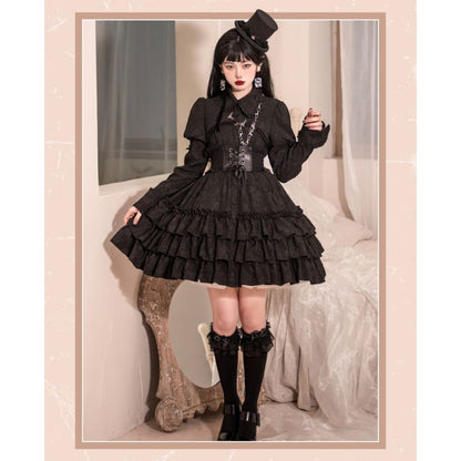 Rose Garden Gothic Lolita Dress/Waistcoat EG17563 - Egirldoll