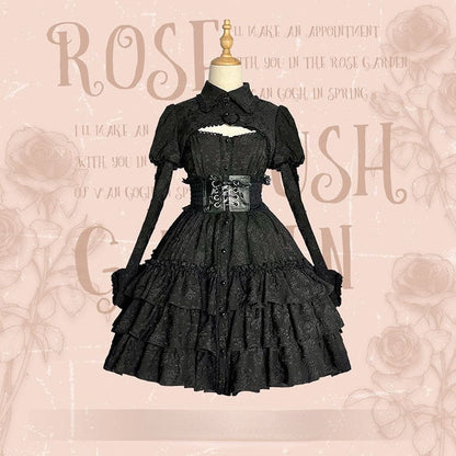 Rose Garden Gothic Lolita Dress/Waistcoat EG17563 - Egirldoll