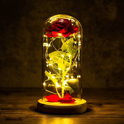 Rose LED Light In Glass - Egirldoll