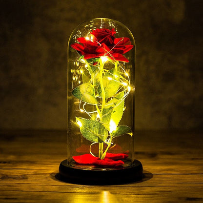 Rose LED Light In Glass - Egirldoll