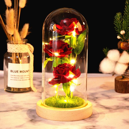 Rose LED Light In Glass - Egirldoll