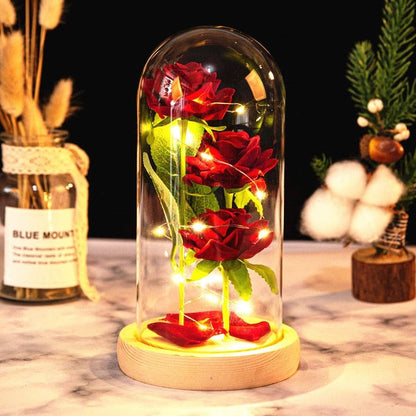 Rose LED Light In Glass - Egirldoll