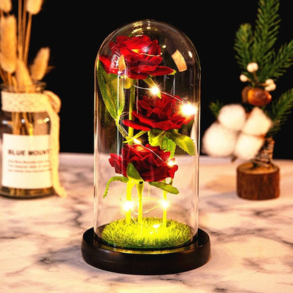 Rose LED Light In Glass - Egirldoll