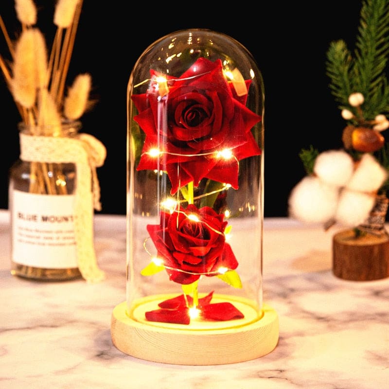 Rose LED Light In Glass - Egirldoll