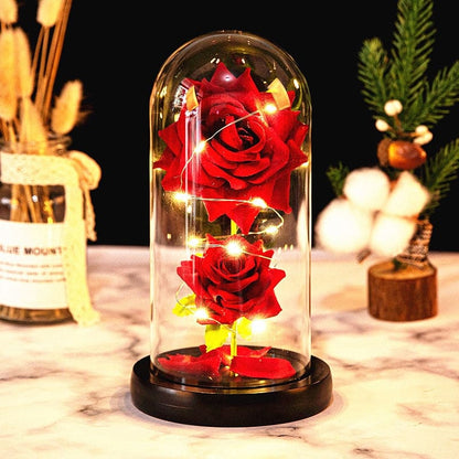 Rose LED Light In Glass - Egirldoll