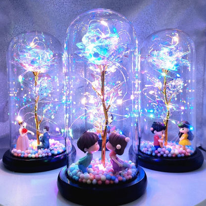 Rose LED Light In Glass - Egirldoll