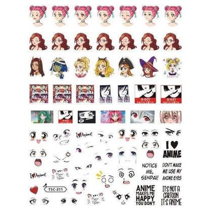 RUGGY Cartoon 3D Art DIY Nails Stickers BE023 - Egirldoll