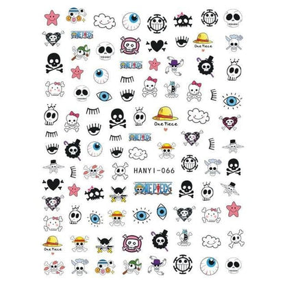 RUGGY Cartoon 3D Art DIY Nails Stickers BE023 - Egirldoll