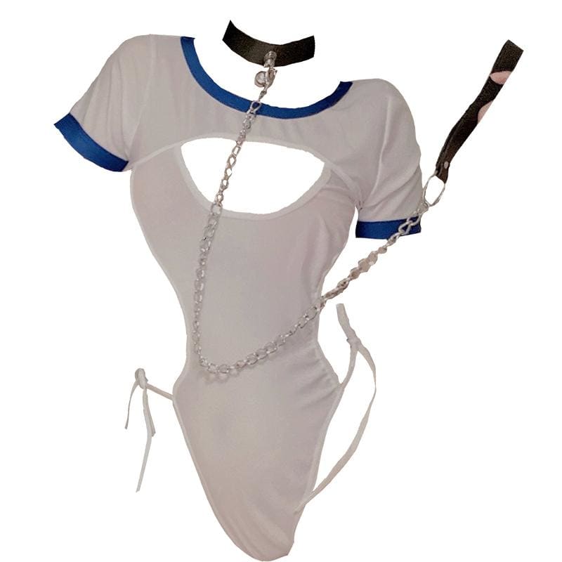 Sailor Wildcat Maid Pajamas Uniform Lingerie Jumpsuits EG476 - Egirldoll