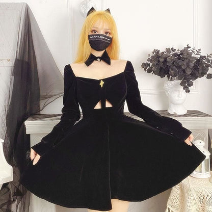 Sexy Hollow Off The Shoulder Dress EE0713 - Egirldoll