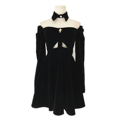 Sexy Hollow Off The Shoulder Dress EE0713 - Egirldoll