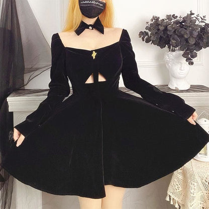 Sexy Hollow Off The Shoulder Dress EE0713 - Egirldoll