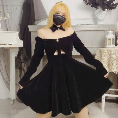 Sexy Hollow Off The Shoulder Dress EE0713 - Egirldoll