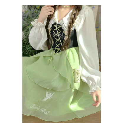 Spring Lovely Flower Girl Green Dress ON622 - dress