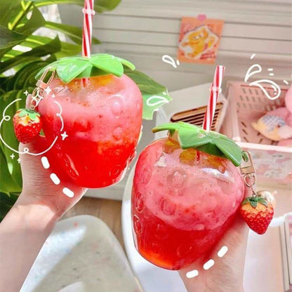 Summer Strawberry Plastic Cute Bottle SP16034 - Egirldoll