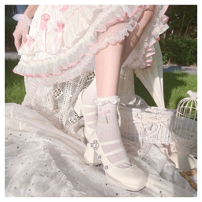 Sweet Angel Cute Kawaii Heels Lolita Shoes ON615 - shoes