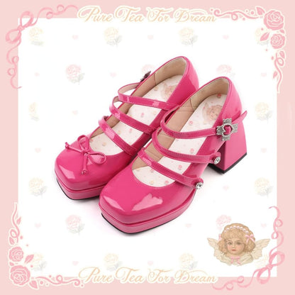 Sweet Angel Cute Kawaii Heels Lolita Shoes ON615 - shoes