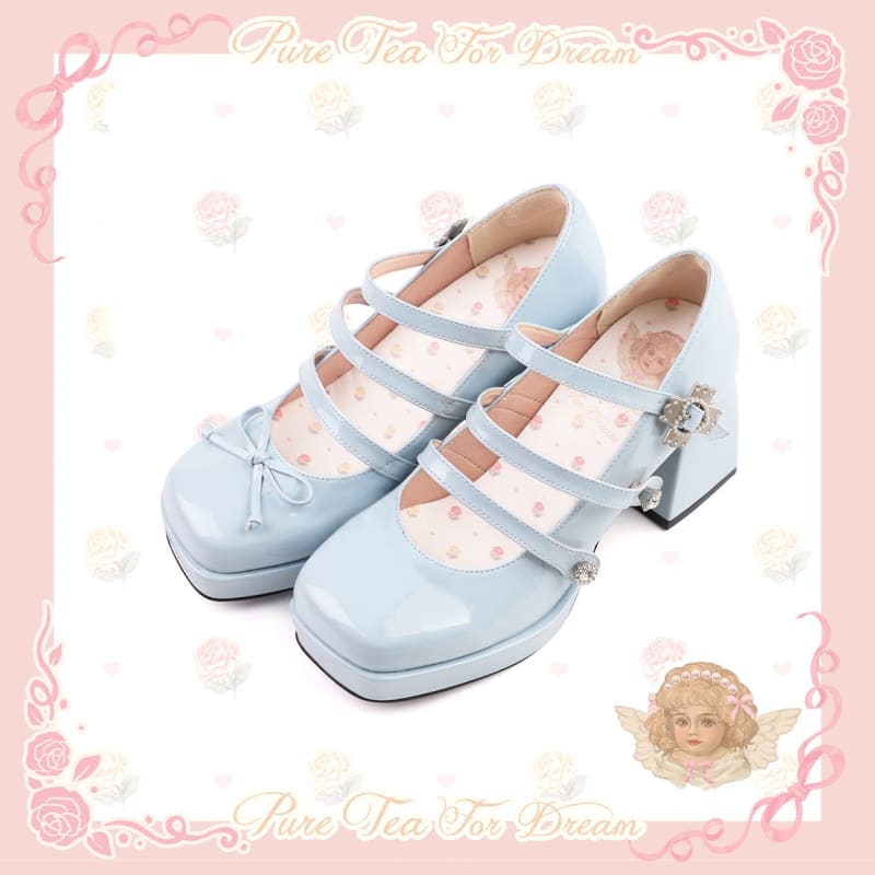 Sweet Angel Cute Kawaii Heels Lolita Shoes ON615 - shoes