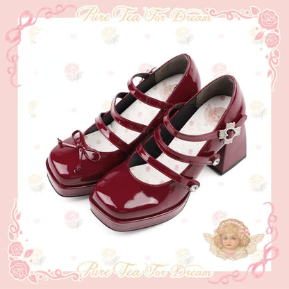 Sweet Angel Cute Kawaii Heels Lolita Shoes ON615 - shoes