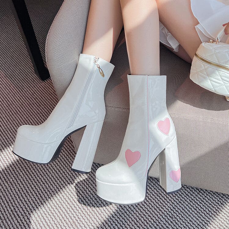 Sweet Chic Perfect Fashion Heart Shoes ON267 - Egirldoll