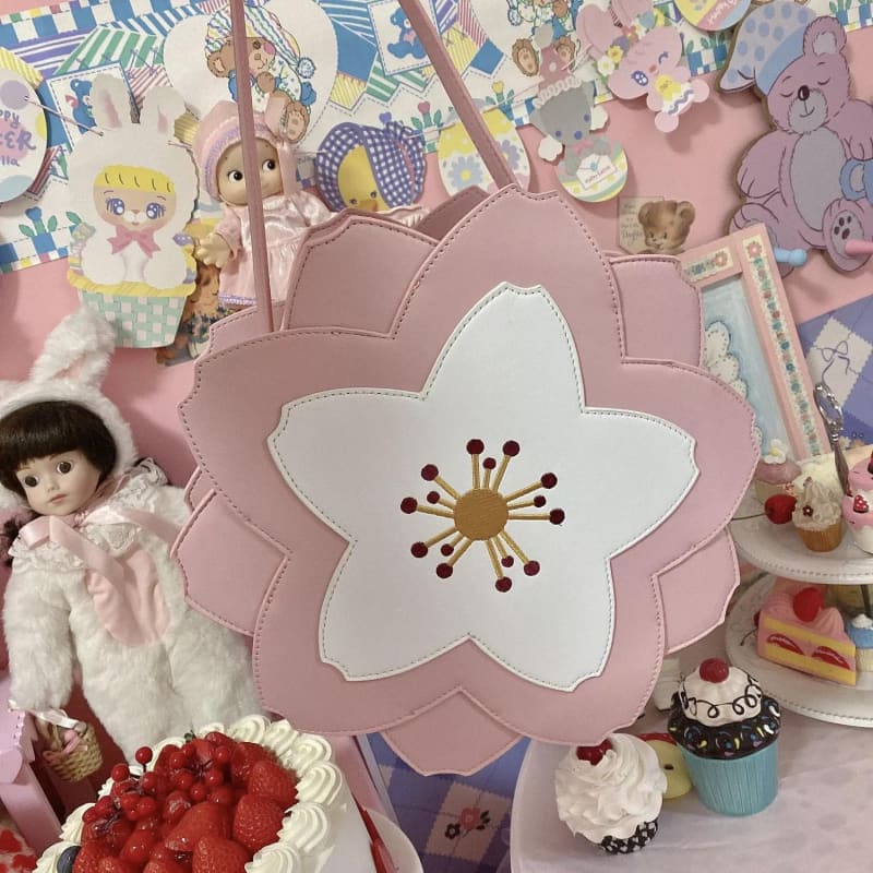 Sweet Lolita Cherry Blossom Season Sakura Crossbody Bags SP15891 - Egirldoll