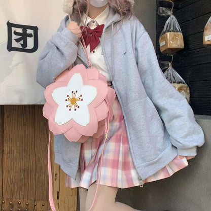 Sweet Lolita Cherry Blossom Season Sakura Crossbody Bags SP15891 - Egirldoll