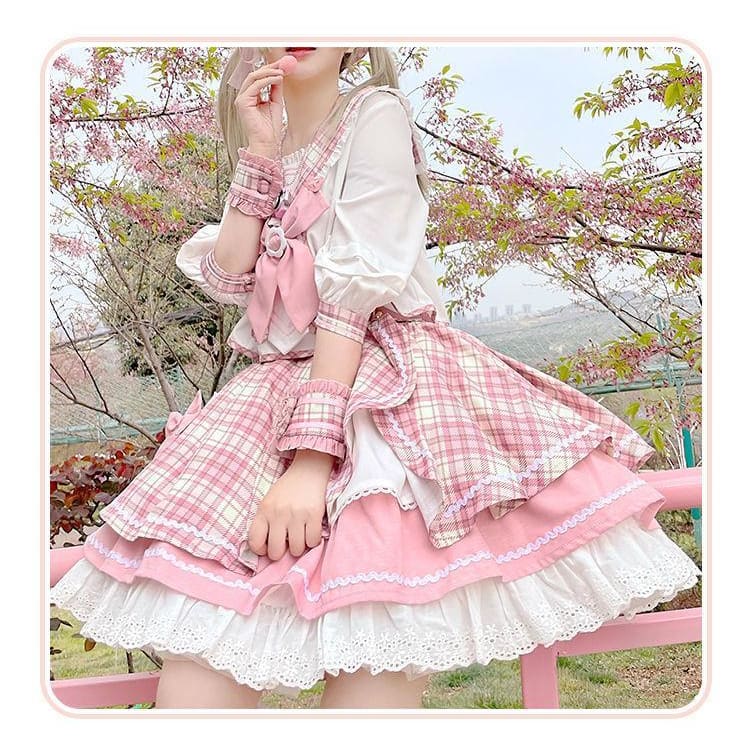 Sweet Pastel Pink Idoll Girl Kawaii Uniform ON608 - Uniform