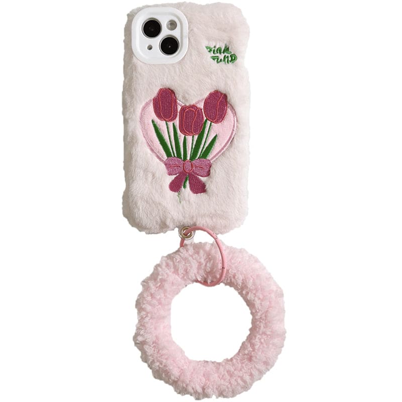 Tulip Fluffy Pink Phone Case - Egirldoll